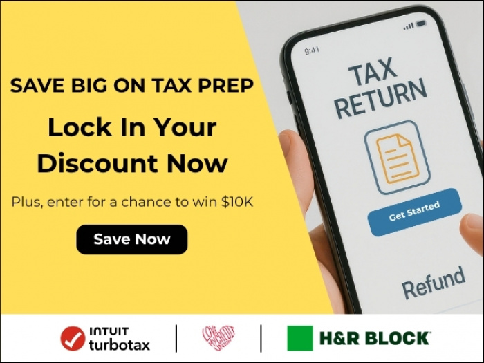 Save big on tax prep!